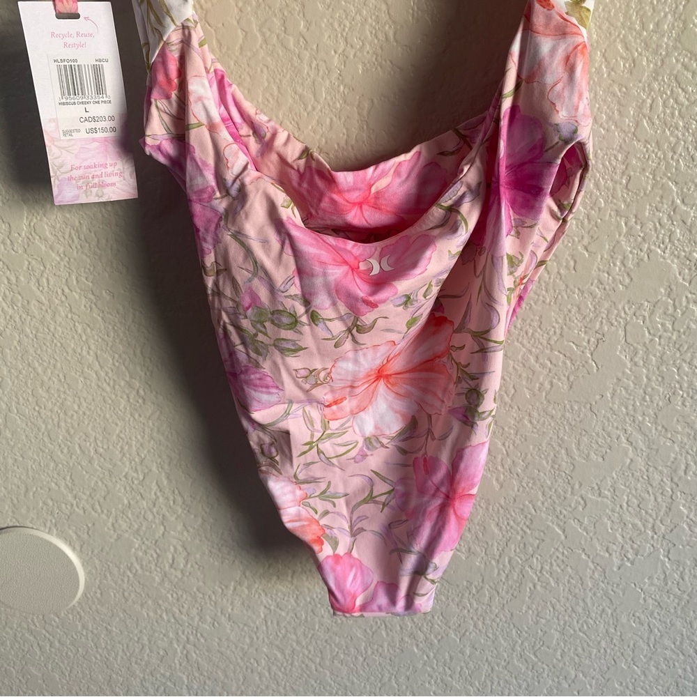 Love Shack Fancy X Hurley Hibiscus Cheeky One Piece Swim Suit Floral Cut… - Picture 12 of 17